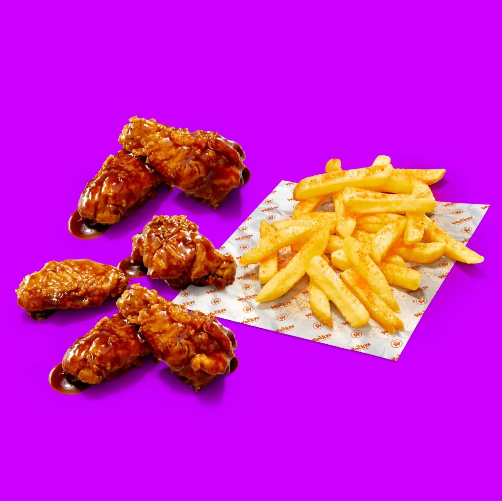 6 Wackys Dunked Wings & Chips