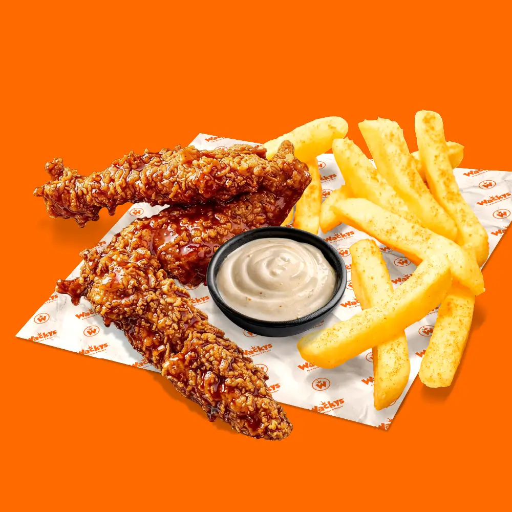 3 Wackys Dunked Tenders + Chips & Dip