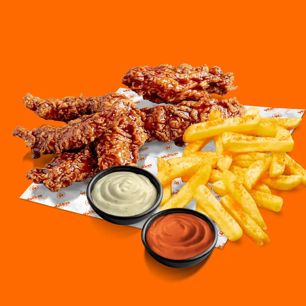 6 Wackys Dunked Tenders + Chips & 2 Dips